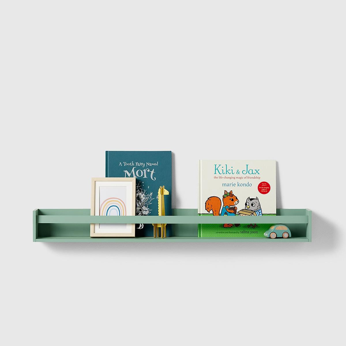 Marie Kondo 36" Sage Green Kid's Wall-Mounted Bookshelf | The Container Store