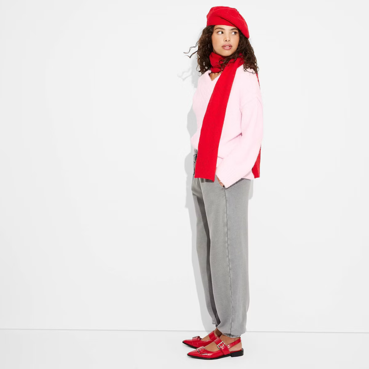 Women's Oversized V-Neck Pullover Sweater - Wild Fable™ | Target