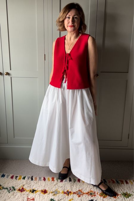 White skirt, maxi skirt, spring skirt
Red knitwear, spring outfit 

#LTKeurope #LTKSeasonal