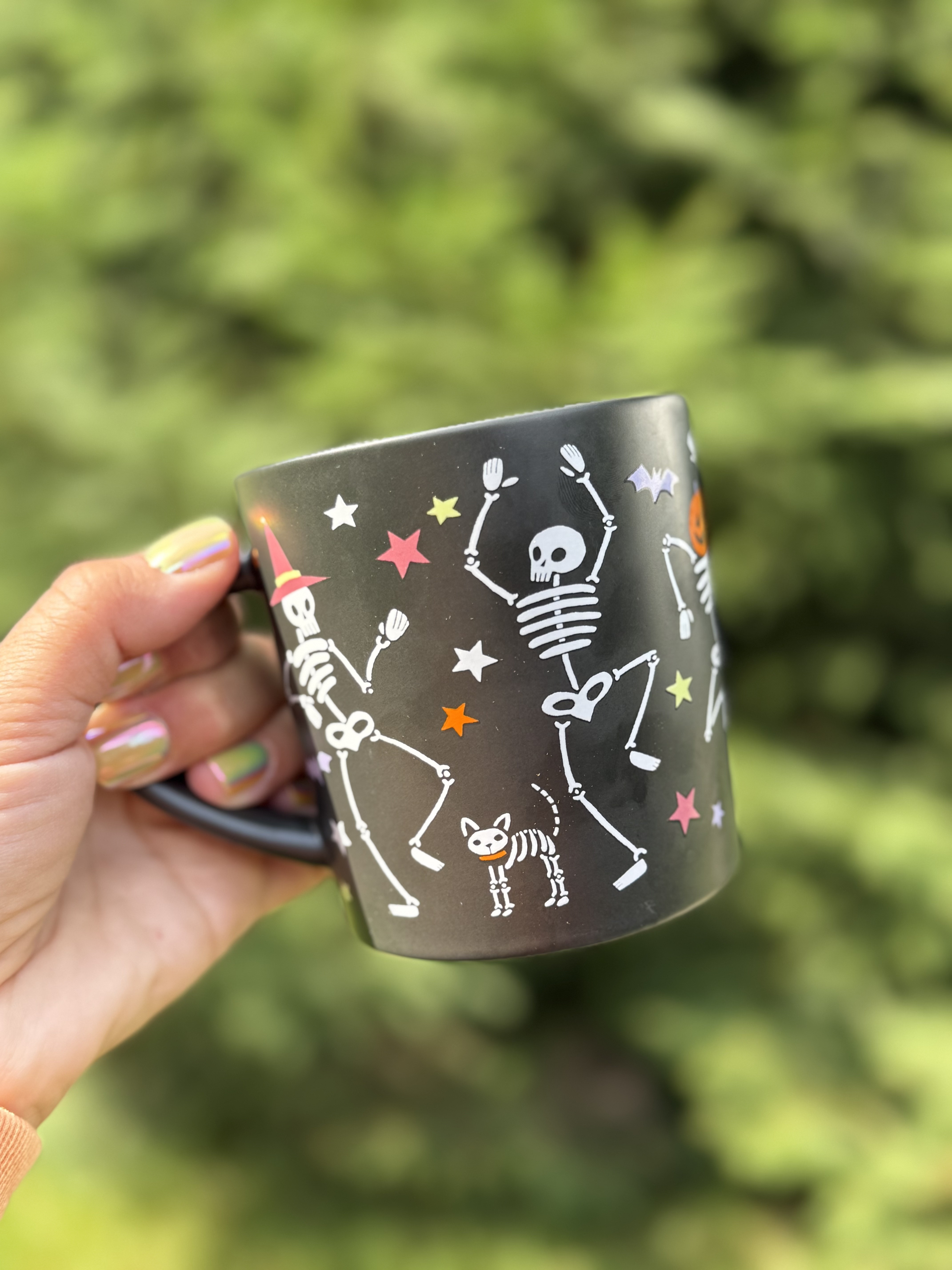 💀 Five dollars. The dancing skeleton mug is $5 right now with code TAKE25.

Celebrate Together Halloween dancing skeletons coffee mug, reg $14.99. Halloween for the home is marked down and the coupon stacks on top, which is how it gets this low.

Deal Days and code TAKE25 both end October 8. Kohl's only tracks on the website, not the app.

halloween mug, skeleton mug, halloween kitchen, coffee mug, fall mug, celebrate together, kohls home, halloween decor, cheap halloween finds, kohls clearance 

 #LTKdayinmylife #LTKSeasonal #LTKSaleAlert