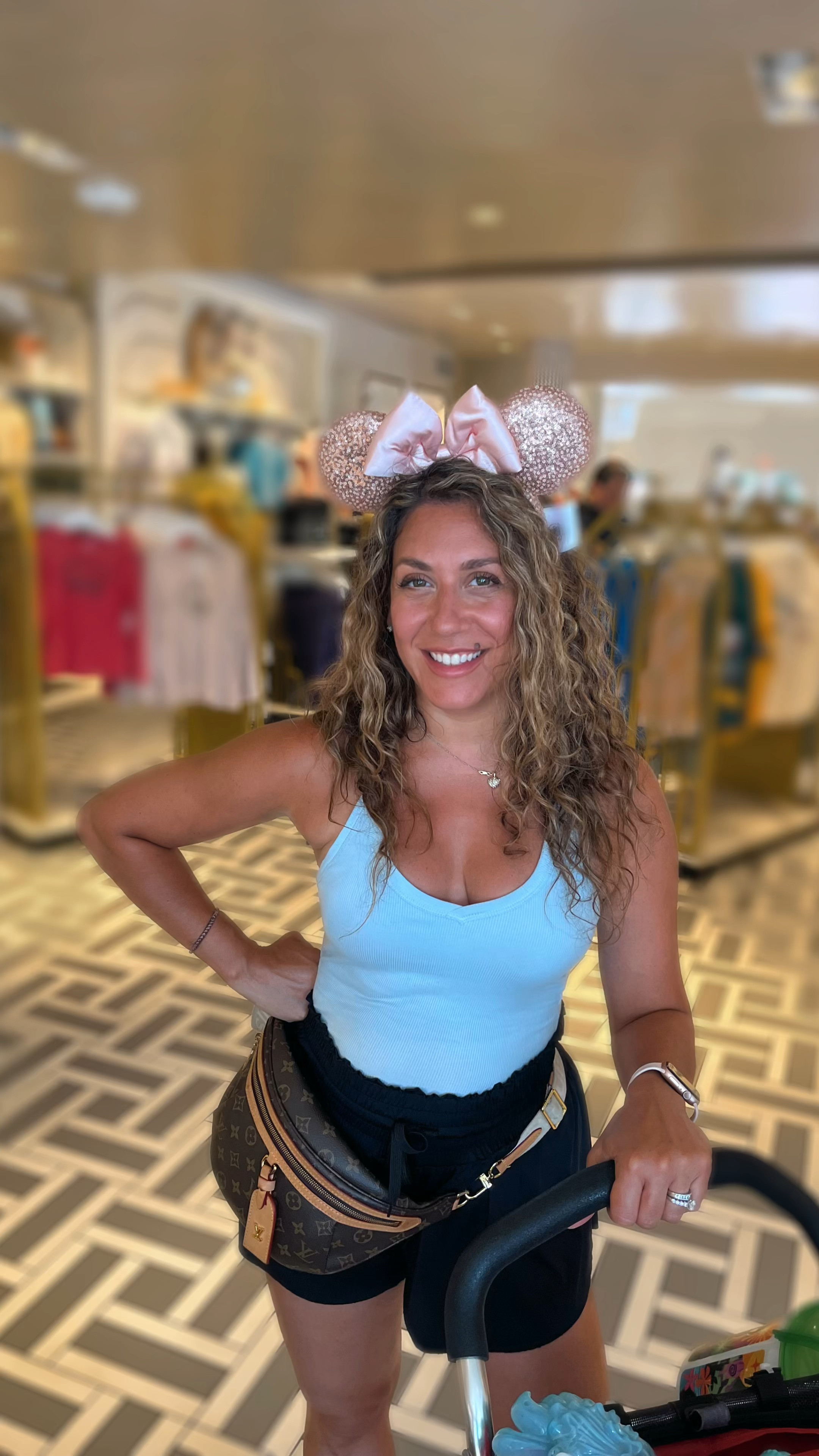 Disney Park outfit 1🏰🩵✨
Stay comfy, cool and cute with the perfect Disney park hopping outfit that dries quickly after wet rides💦🎢
This racerback top is stretchy, light and has a built in shelf-lining. Available in multiple colors. The shorts are so light and flowy with the right amount of coverage (and pockets!) in the under-biker short. I’m wearing a small in both. Shoes worn at the park are exact match (awesome walking sandal with arch support!) #primesale #amazonfinds #disneyoutfits #hotsummer #ltksummersales

#LTKTravel #LTKSeasonal