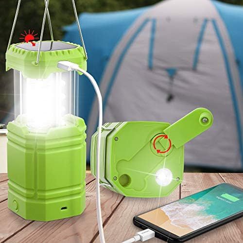 Ultra Bright Camping Lantern for Emergency, Rechargeable Solar Flashlight with 35H Play Time, Han... | Amazon (US)