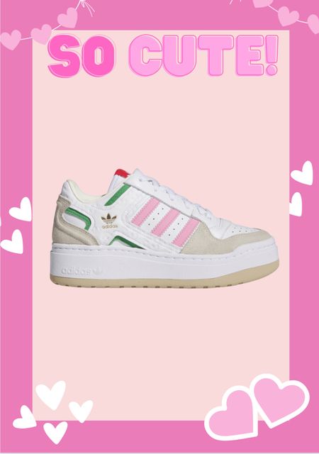 NEW! Adidas Forum Bold sneaks- adorable for Valentine’s Day 💗