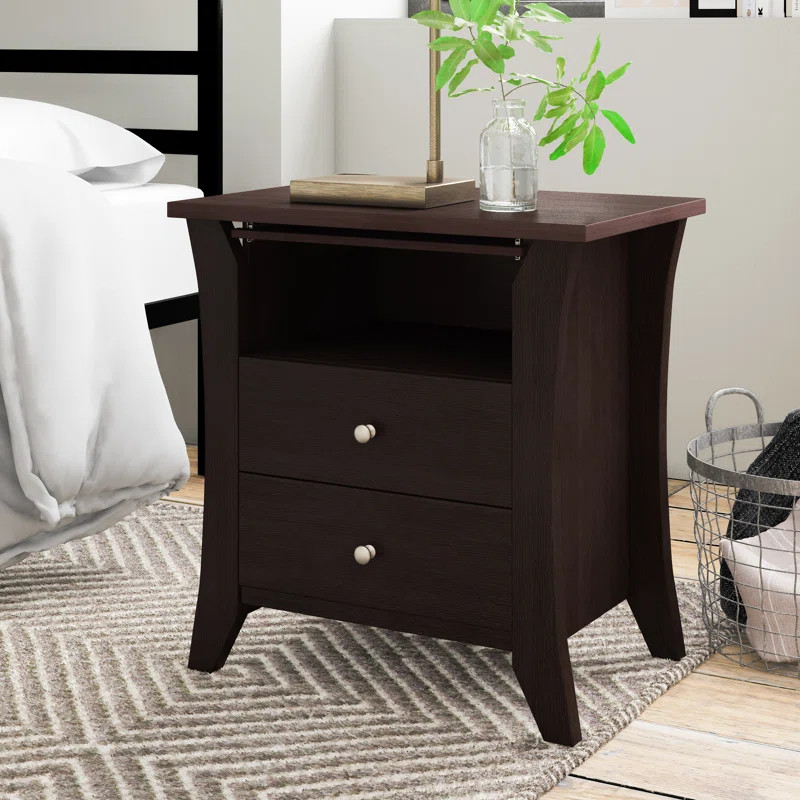 Dylan 24.33'' Tall 2 - Drawer Nightstand | Wayfair North America