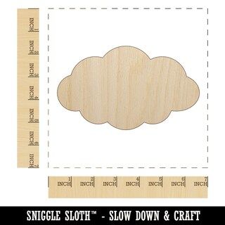Cloud Solid Unfinished Wood Shape Piece Cutout for DIY Craft Projects | Michaels Stores