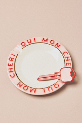 Claudette Glazed Ceramic Round Tray | Anthropologie (US)