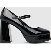 Schuh Black Stassy Mary Jane Platform High Heels, Size: 7 (EU 40) | Schuh
