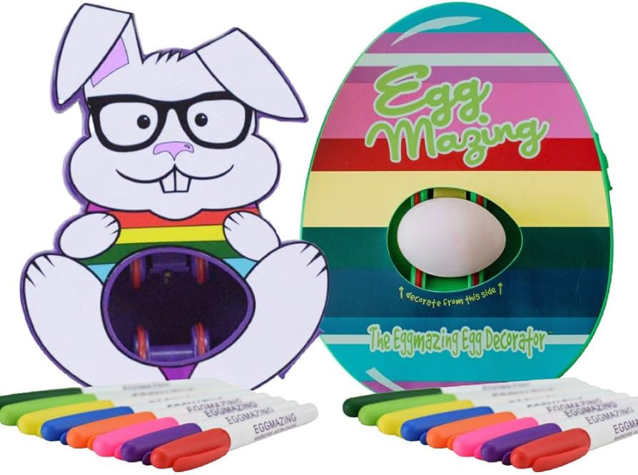 The EggMazing Egg Decorator 2 Pack with the Original and Bunny decorators - Decorate Eggs Twice a... | Amazon (US)