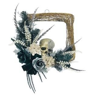 24" Skull & Roses Frame Wreath by Ashland® | Michaels Stores