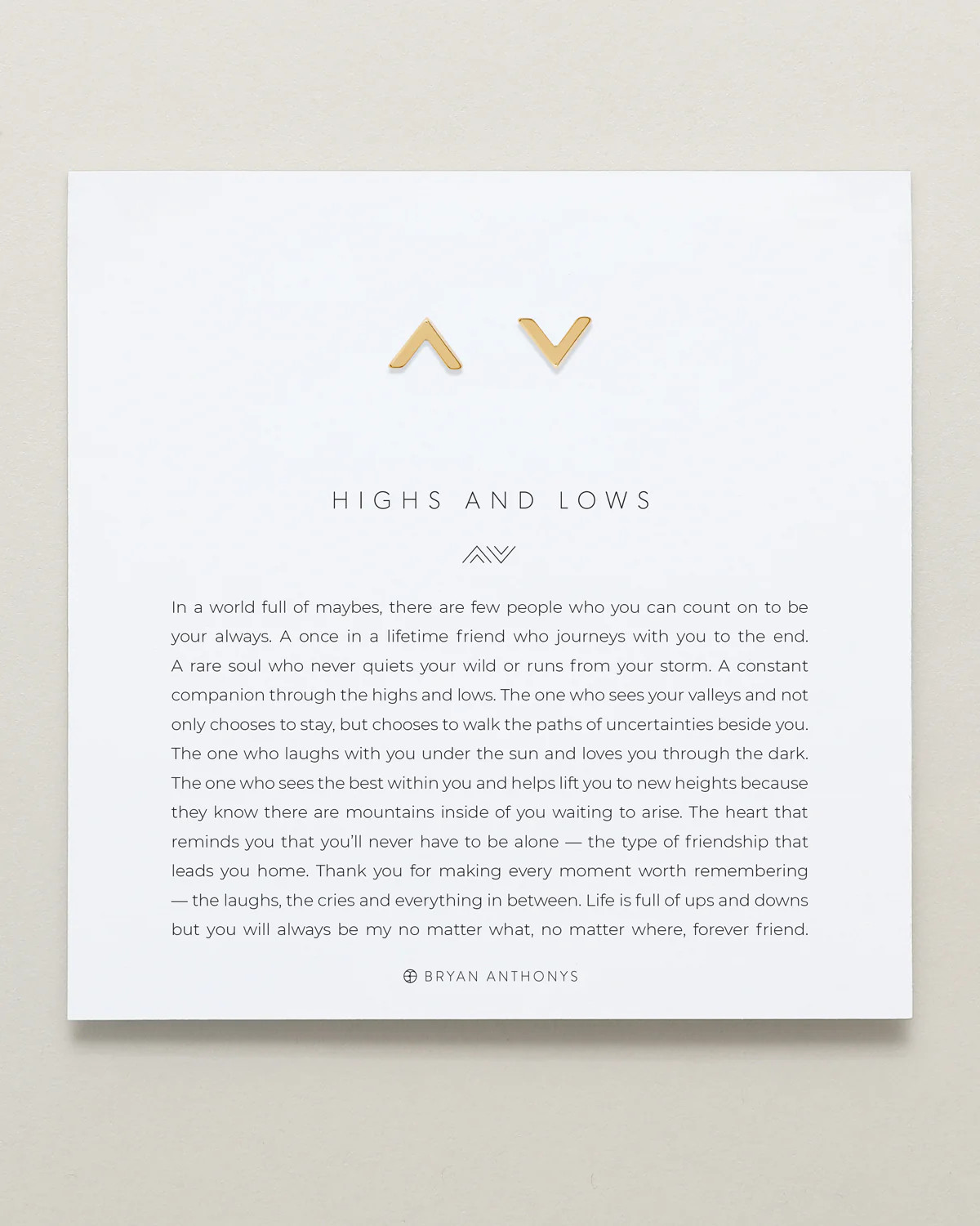 Highs and Lows Stud Earrings | Bryan Anthonys | Bryan Anthonys