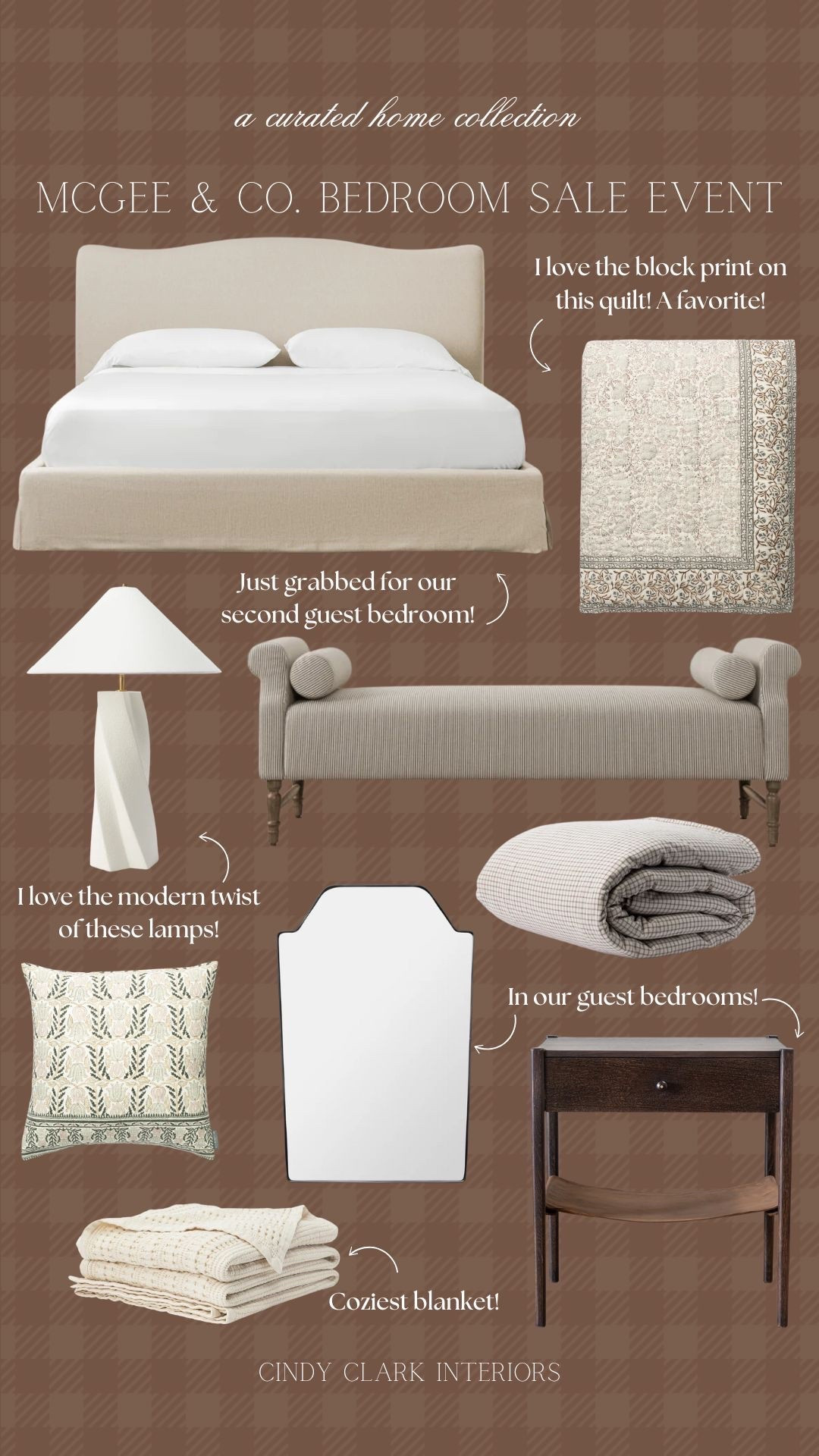 McGee & Co. is having an amazing bedroom savings event right now! You can save 25% off select styles from furniture to lighting, bedding favorites, throw pillows, and mirrors too. We own and love all of these pieces, and most of them have been top sellers in our home over the last few years! 

#LTKSaleAlert #LTKHome