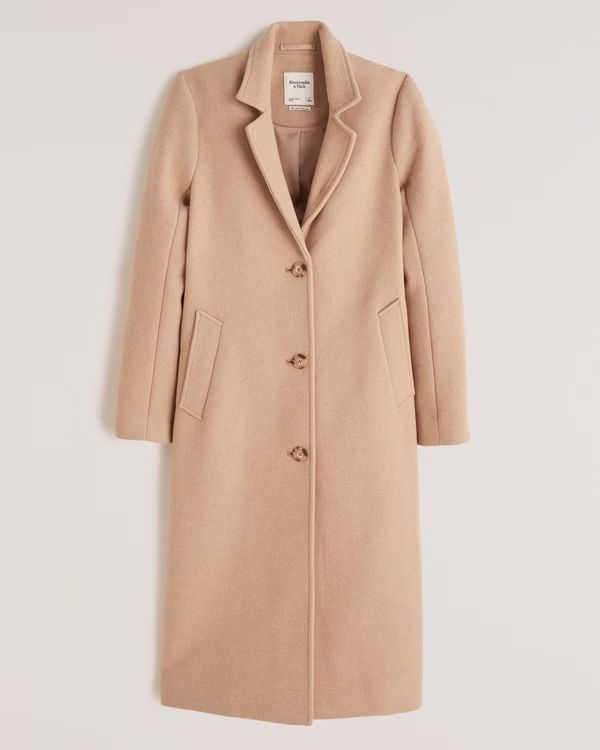 Calf-Length Dad Coat | Abercrombie & Fitch (US)