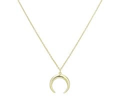 Moon Necklace for Women Gold Necklaces for Women - 18K Gold - Crescent Moon Necklace - Half Moon ... | Amazon (US)