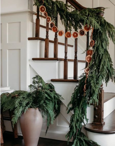Christmas garlands! 



Christmas decor, staircase garland, mantle garland, holiday decor 

#LTKSeasonal #LTKhome #LTKHoliday
