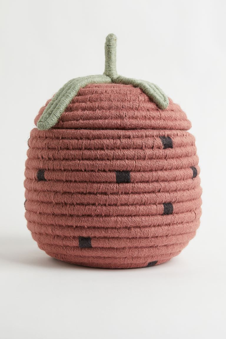 Lidded Basket - Powder pink - Home All | H&M US | H&M (US + CA)