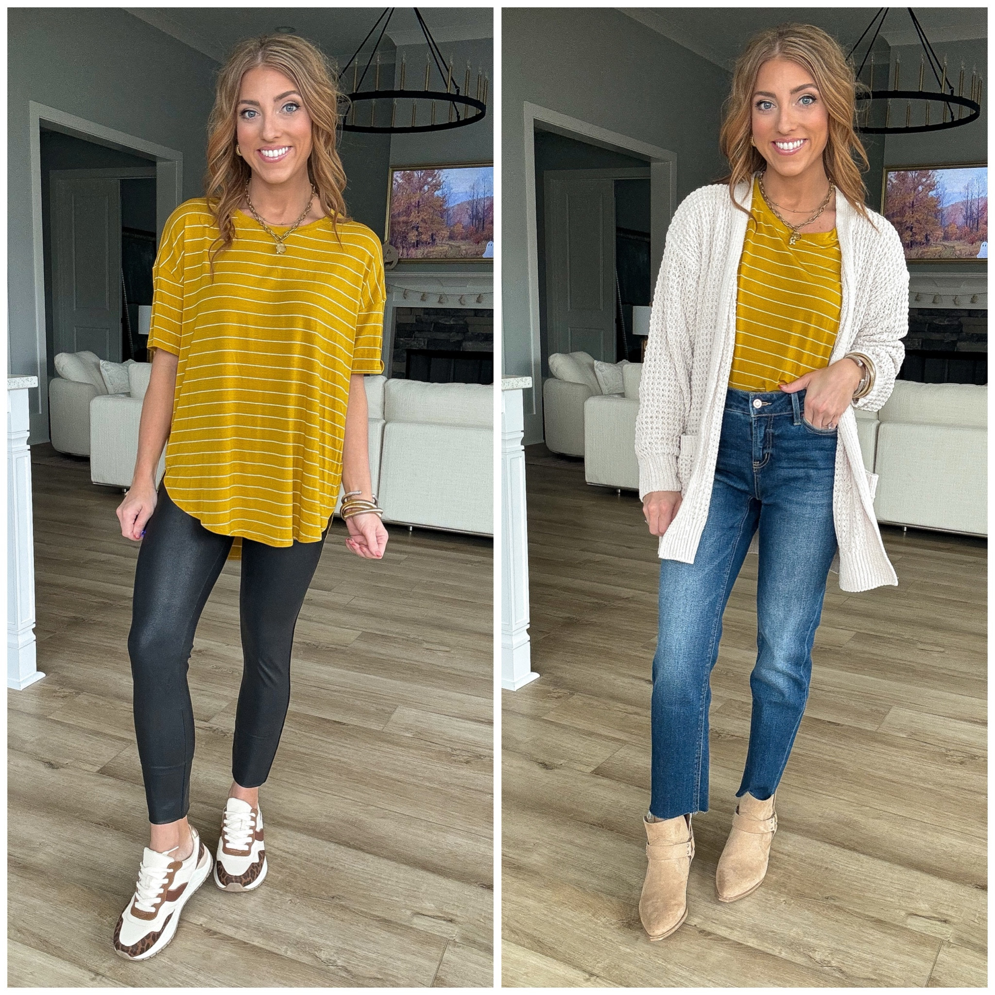 Partnering with @walmart today to share a few this or that stylings with some of my favorite @walmartfashion pieces 🙂 (#WalmartPartner) These are some GREAT fall staples that I find myself being able to style a lot of different ways. And the best part is that they’re all affordable while being wonderful quality. Many of these are under $20. #WalmartFashion @shop.ltk #liketkit 

Walmart fashion. Walmart finds. LTK under 50. Everyday style. Walmart finds. Affordable fashion. 