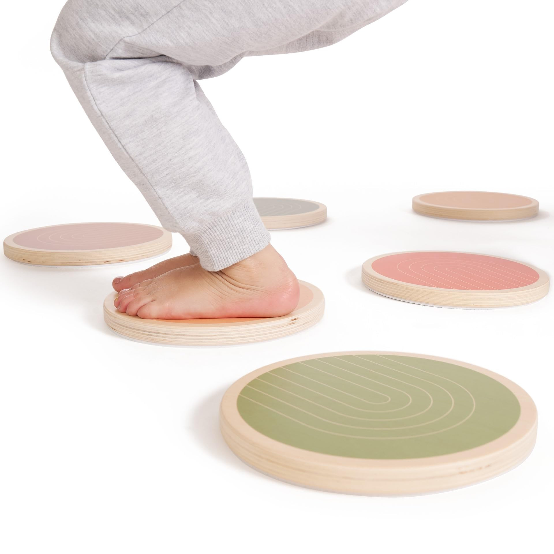 ZICOTO Fun Wooden Stepping Stones for Kids - Perfect Toddler Indoor Activity to Improve Balance a... | Amazon (US)
