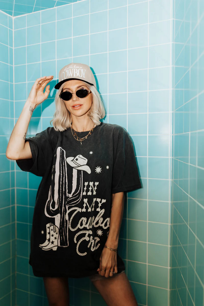 In My Cowboy Era Grey Tee | Shop Staykation