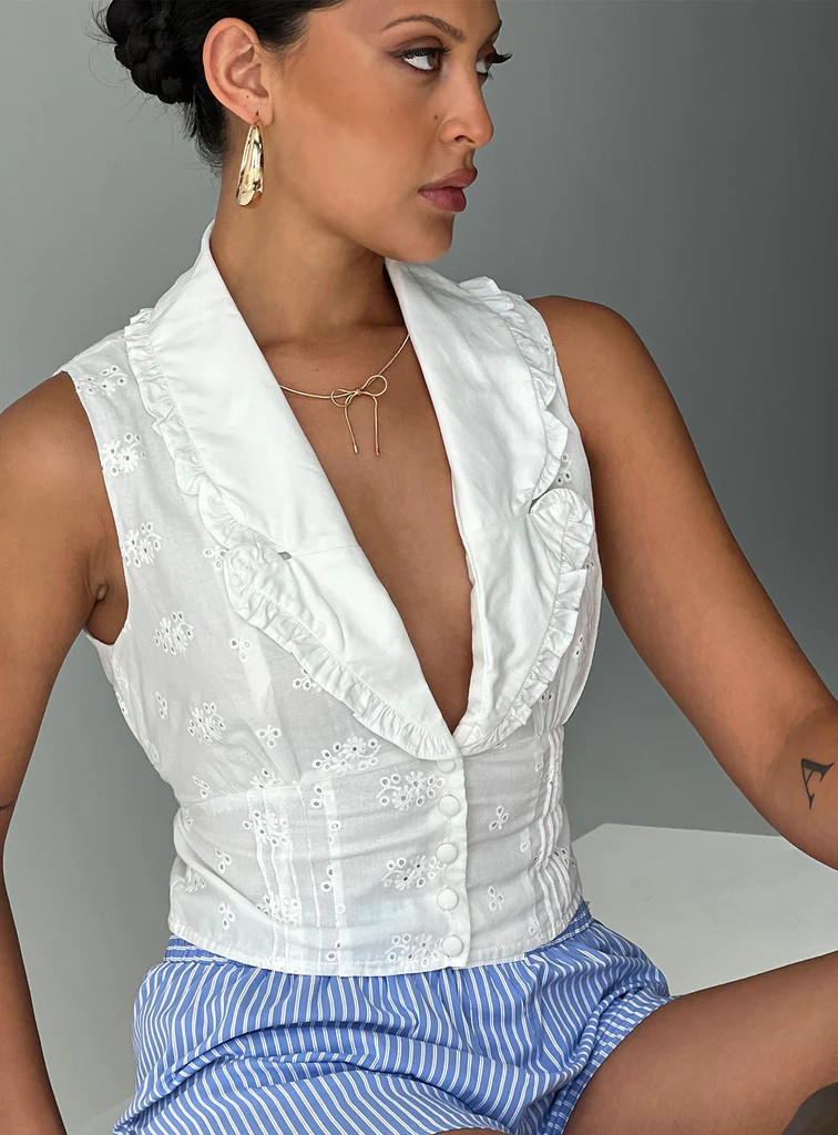 Lefari Top White | Princess Polly AU