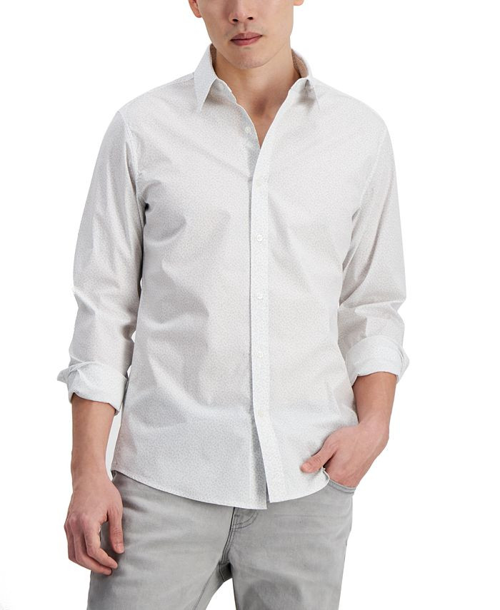 Michael Kors Men's Botanical-Print Shirt  & Reviews - Casual Button-Down Shirts - Men - Macy's | Macys (US)