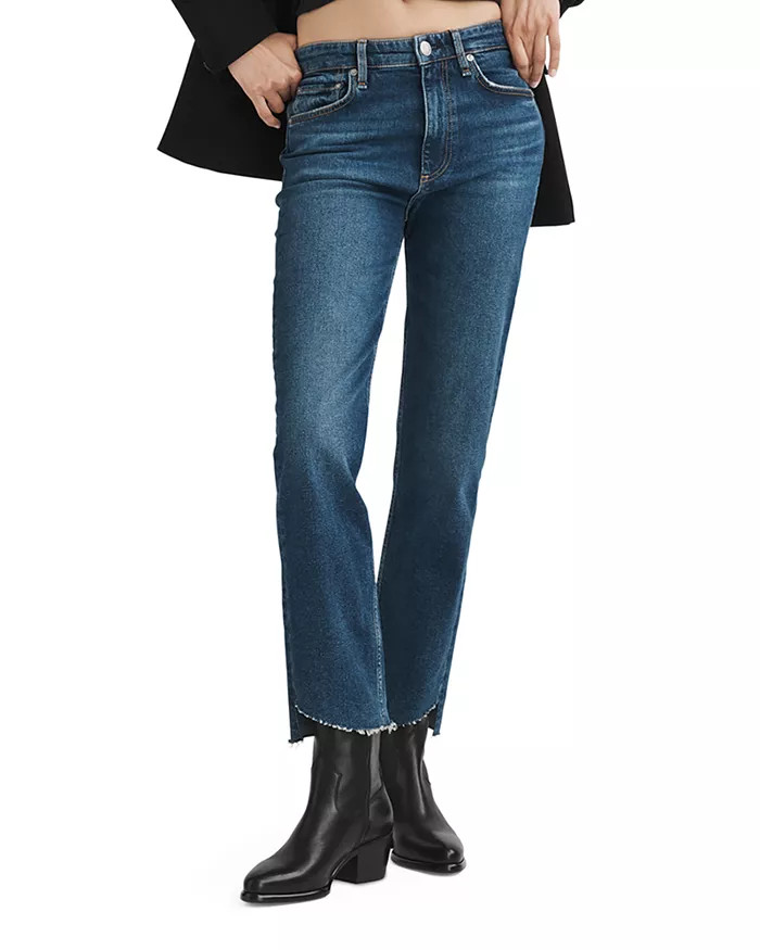 Harlow Straight Ankle Jeans in Marine | Bloomingdale's (US)