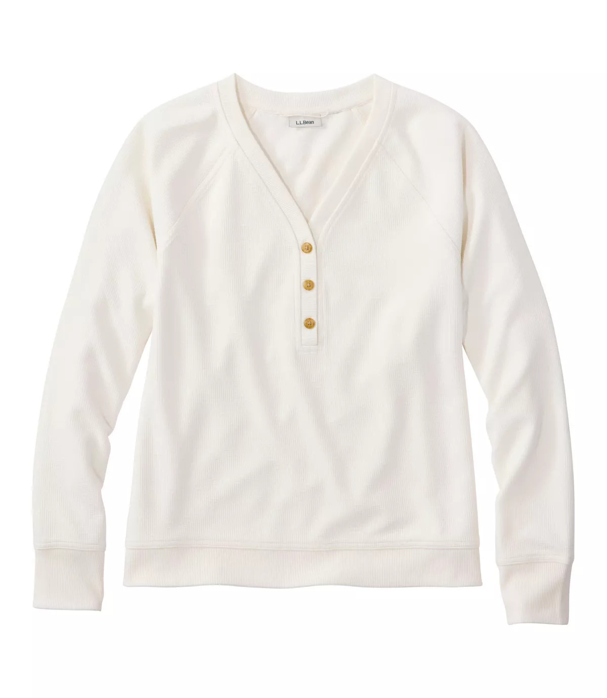 Women's Mountainside Micro Waffle Henley | L.L. Bean