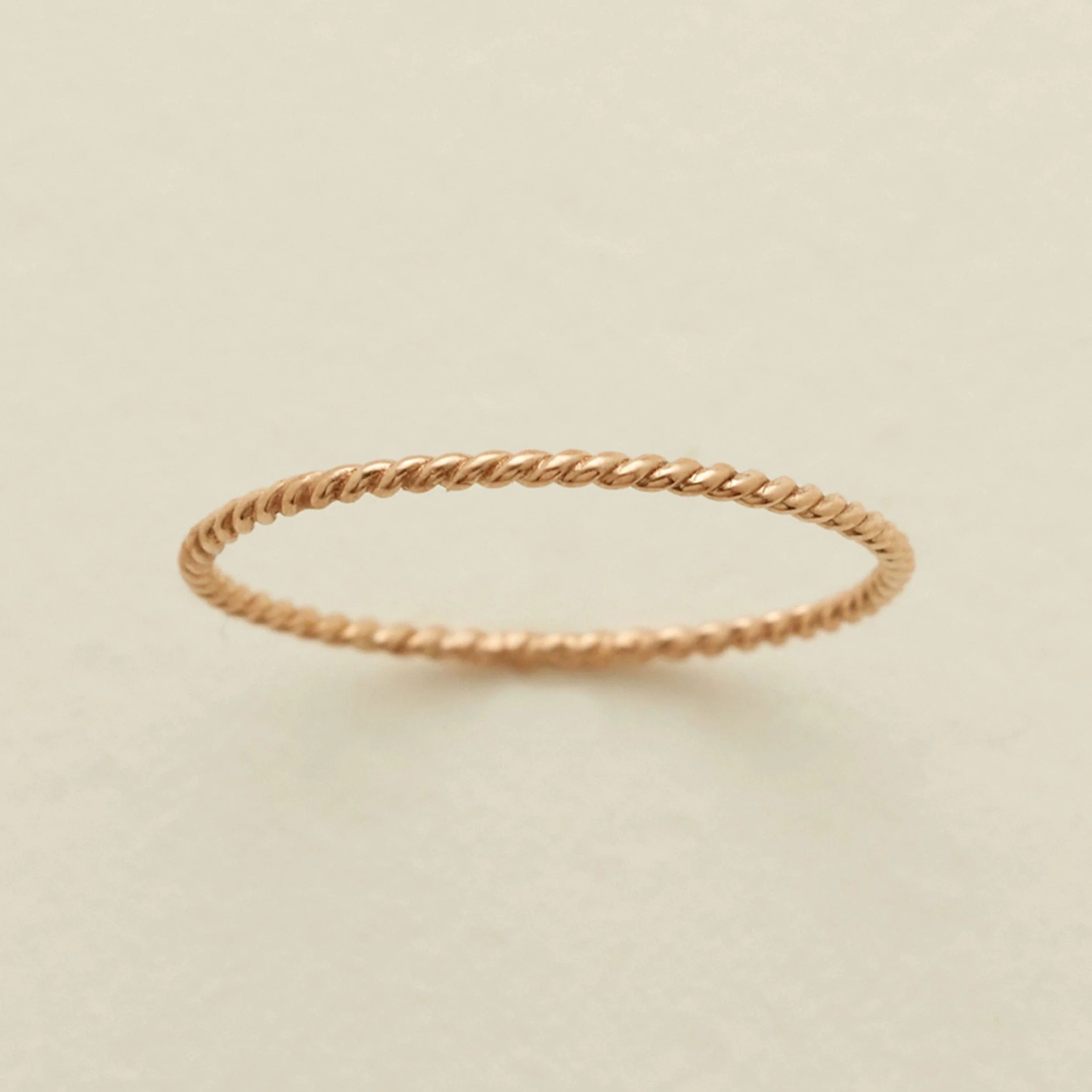 Made By Mary Braided Stacking Ring | Dainty, Beautiful, Handmade | Made by Mary (US)