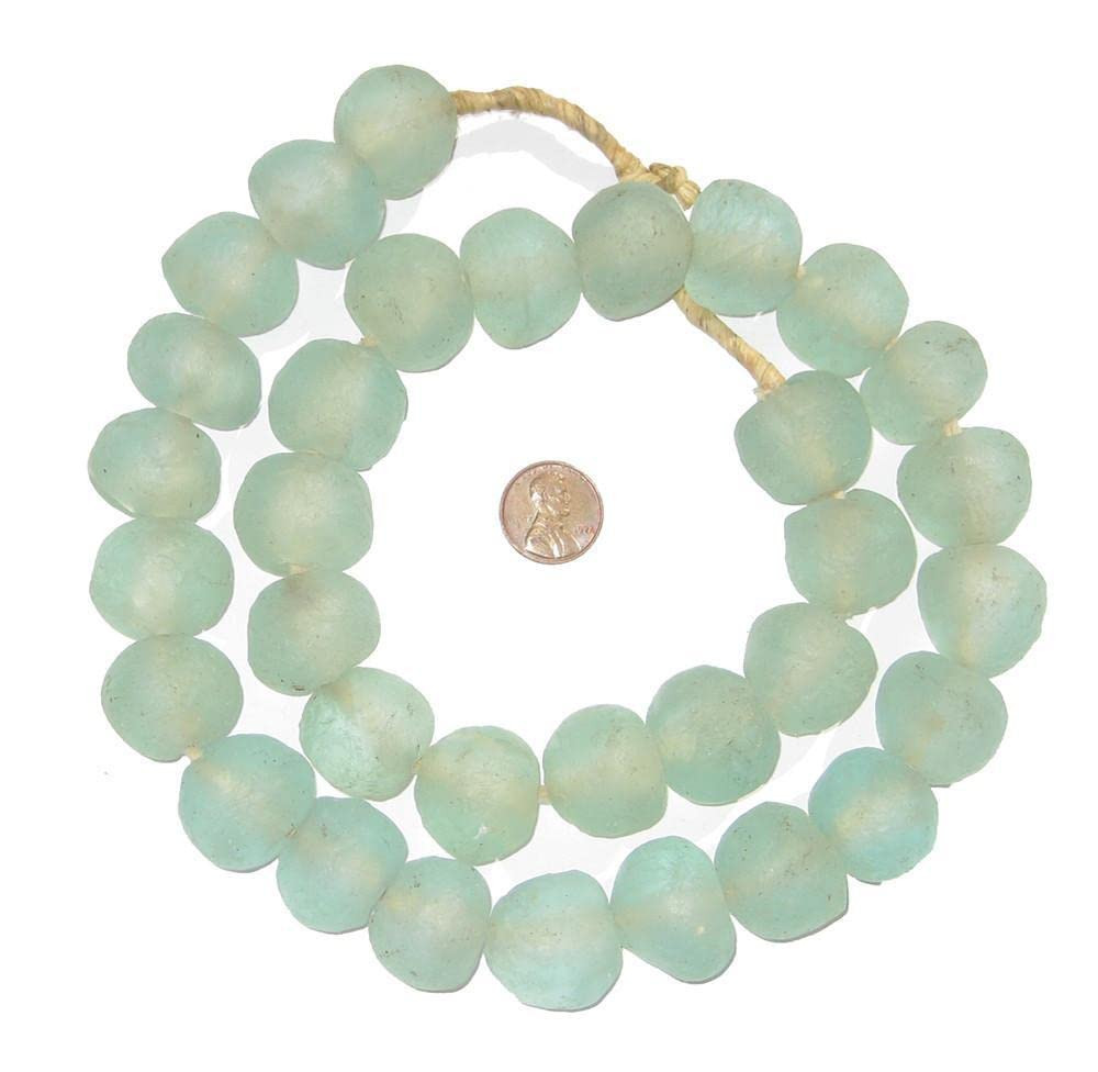 Jumbo Recycled Glass Beads - Beaded Wall Hangings - Extra Large African Sea Glass Beads 21-25mm -... | Amazon (US)