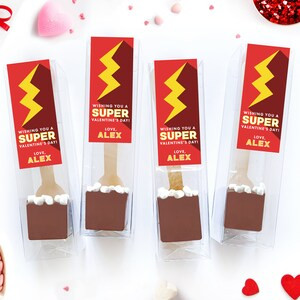 Valentines for Friends - Fun Valentine Favors BULK - Hot Chocolate Spoon Pops - Hot Cocoa Spoons - C | Etsy (US)