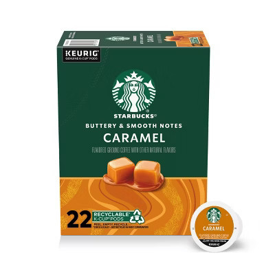 Starbucks Caramel Flavored Light Roast Keurig K-Cup Coffee Pods - 22ct | Target