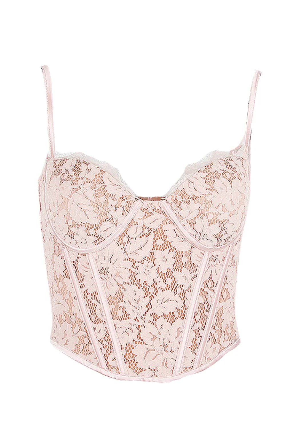 'Lucille' Lace Crop Corset Top #166491 | Goodnight Macaroon