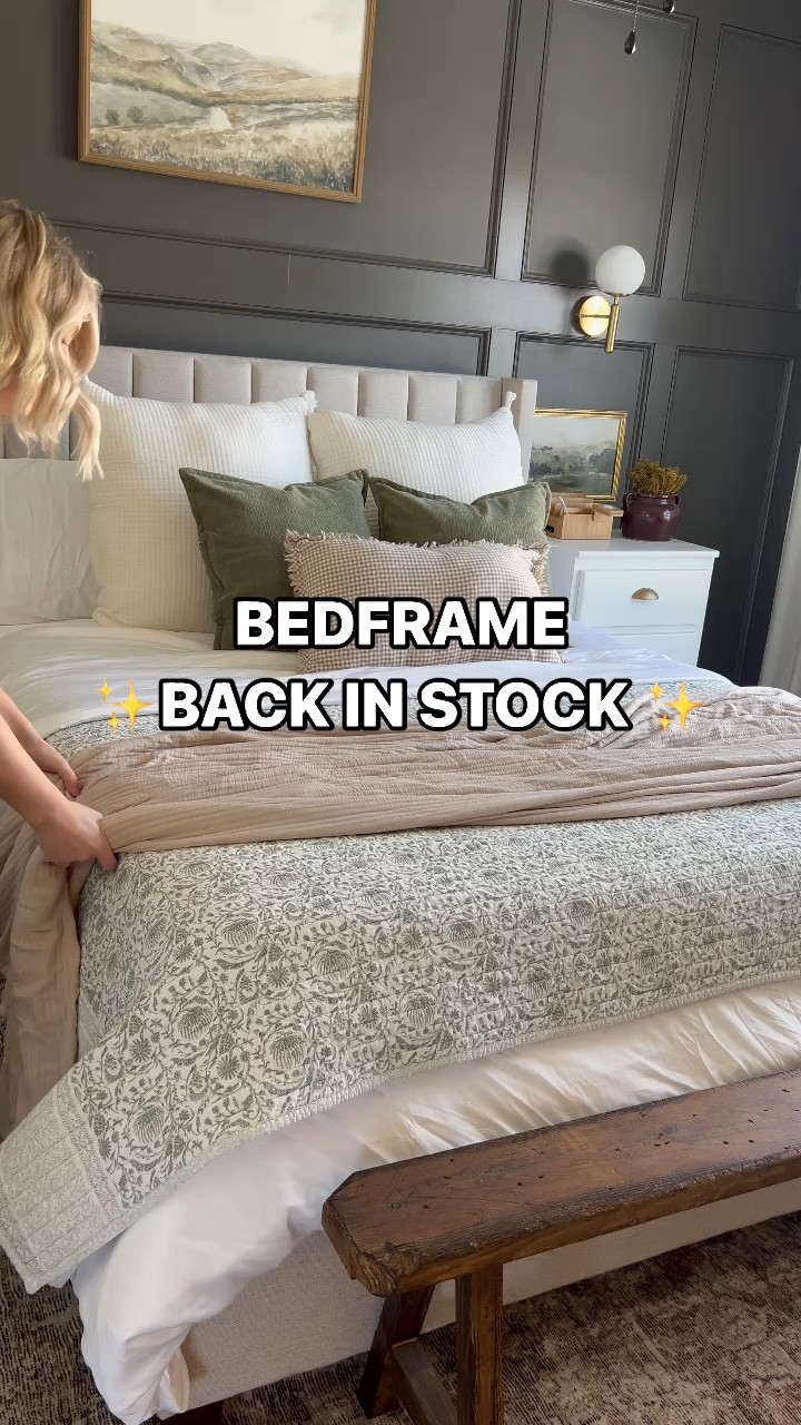 Bedframe back in stock!! Run before it’s gone again. 

#LTKVideo #LTKSaleAlert #LTKHome