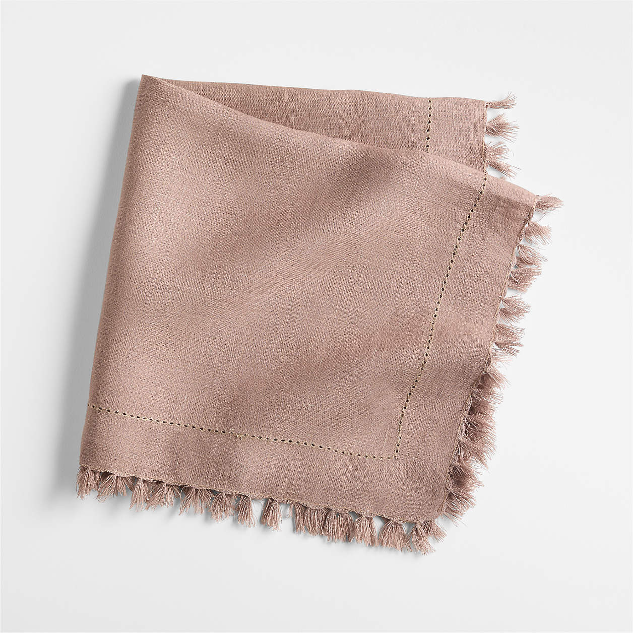 Linen Eyelet Fringe Napkin in Natural by Gaby Dalkin + Reviews | Crate & Barrel | Crate & Barrel