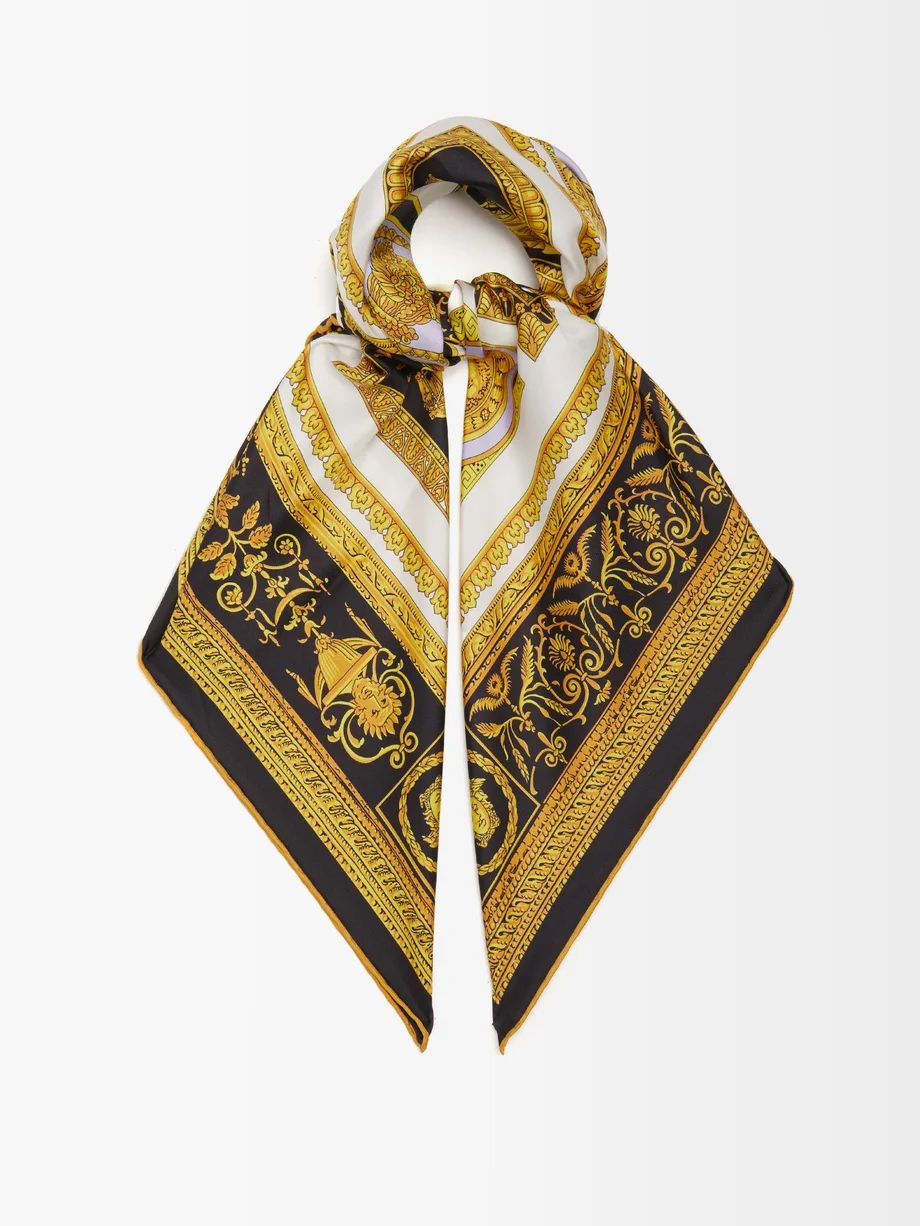Baroque-print silk scarf | Versace | Matches (US)