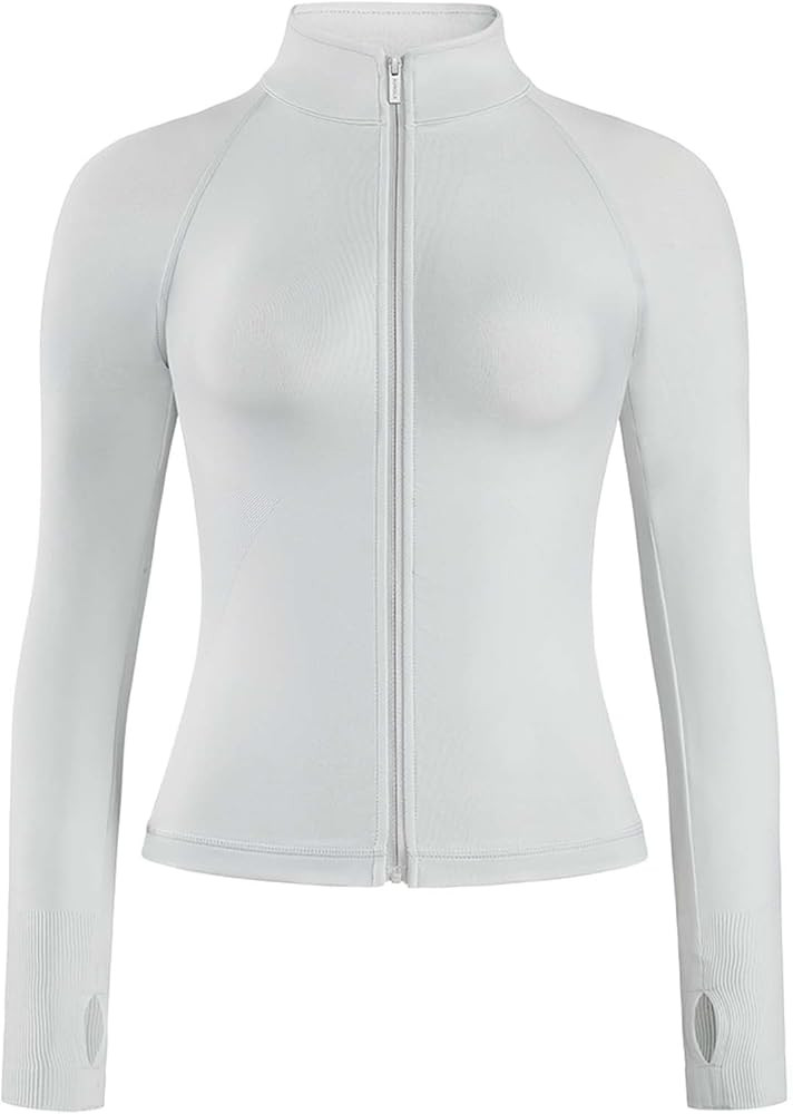 AUROLA Influence Athletic Workout Jacket for Women, Lightweight Slim Fit Full Zip Running Yoga Sp... | Amazon (US)
