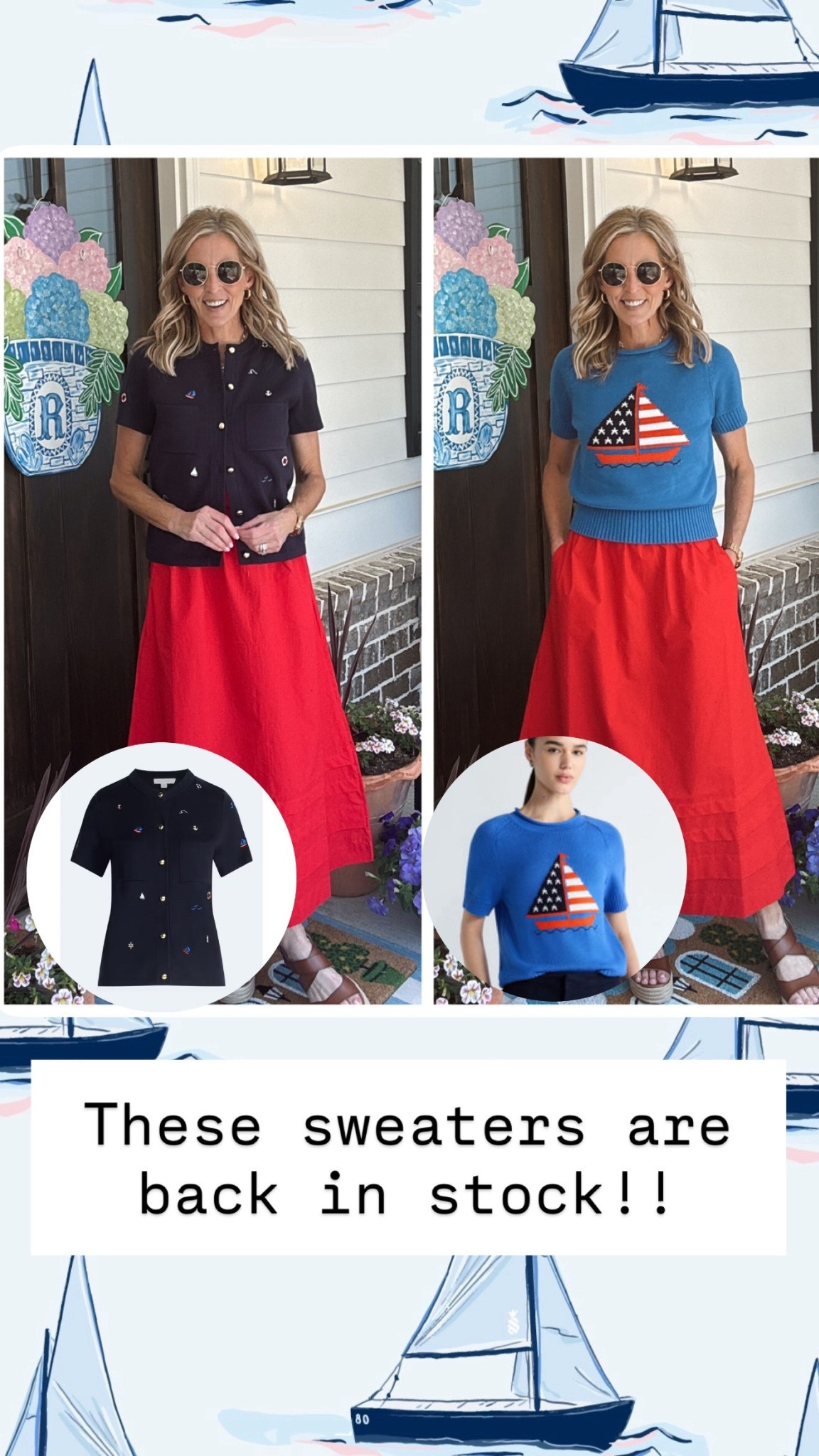 These sweaters are back in stock as of this morning… 🔆♥️