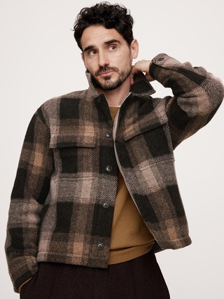 Plaid Shirt Jacket | Banana Republic (US)