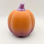 Flocked Ombre Jack-O-Lantern Pumpkin Light Up Orange Purple Summerween Halloween | eBay | eBay US