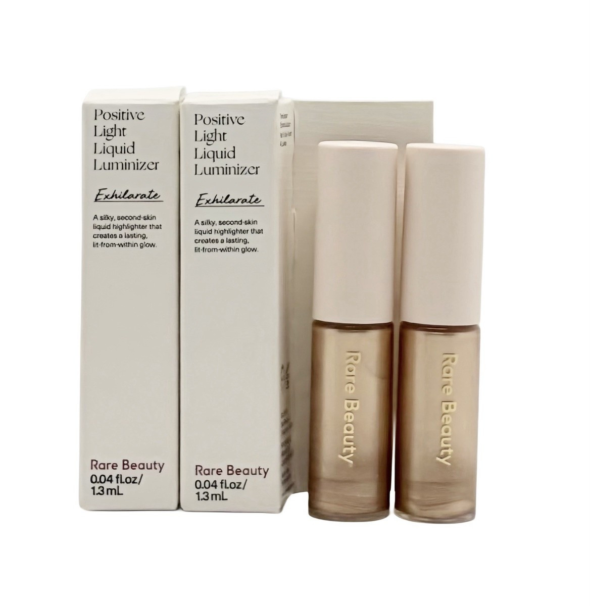 RARE BEAUTY Positive Light Liquid Luminizer EXHILARATE MINI 0.04oz/1.3ml Each x2 | eBay US