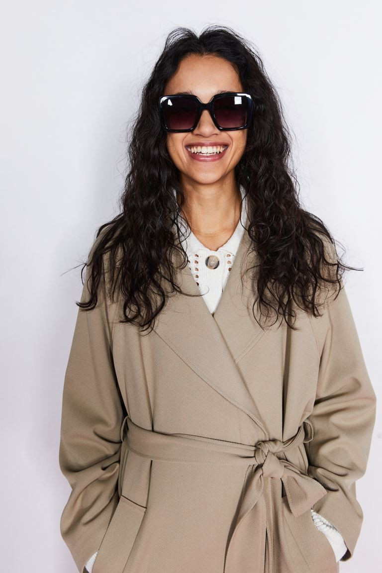 Tie-belt Twill Coat | H&M (US + CA)