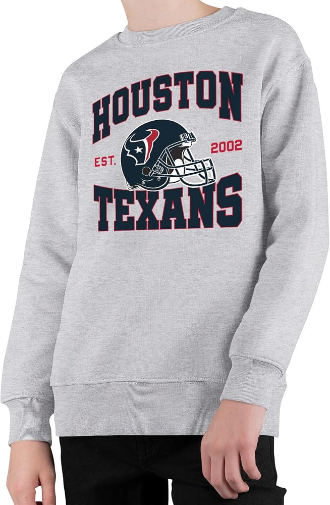 Junk Food Clothing x NFL - Team Helmet - Kids Crewneck Sweatshirt for Boys and Girls - Officially... | Amazon (US)