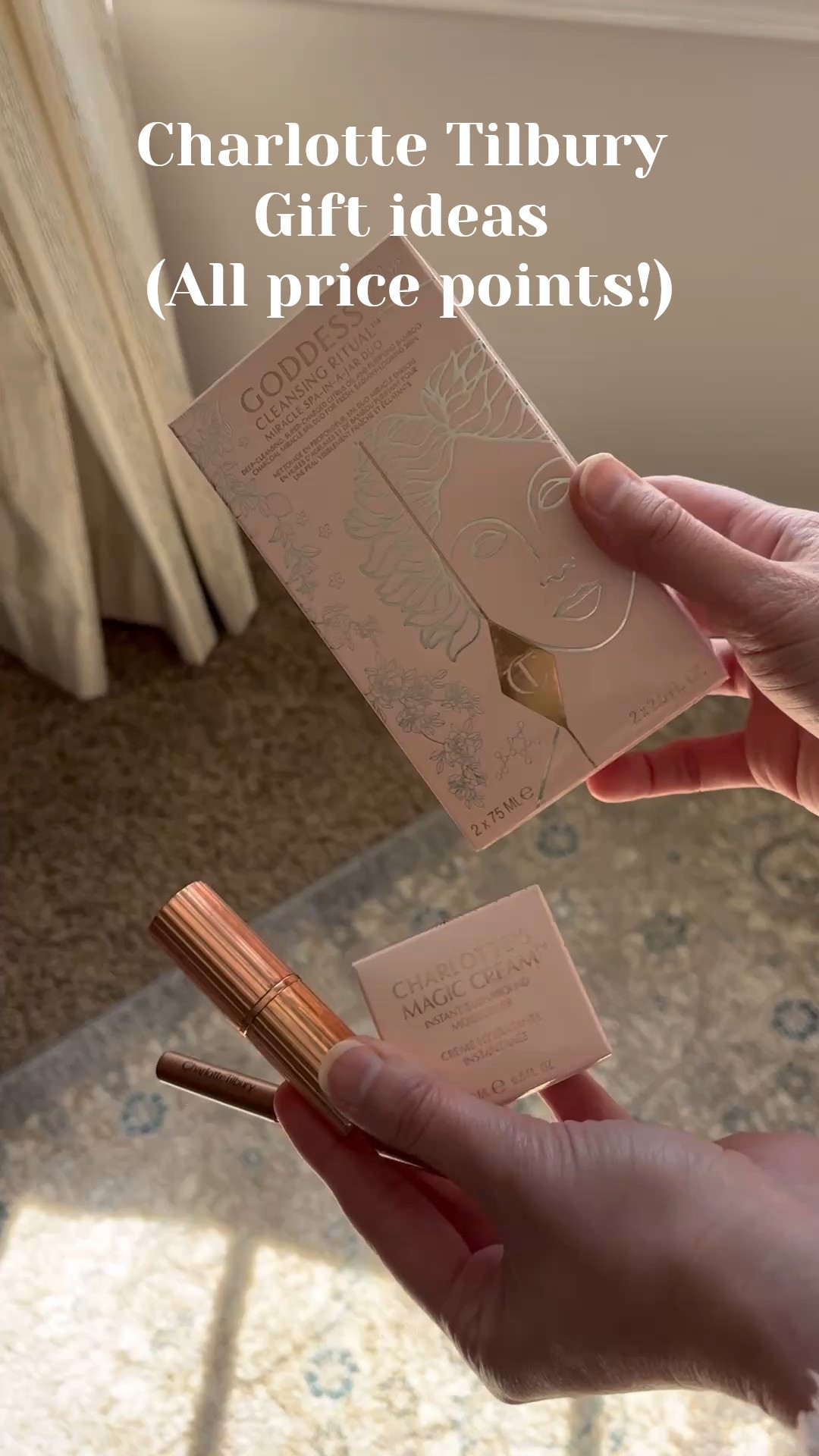 Charlotte Tilbury holiday gift ideas at many price points! From skincare and makeup. Linking my favorites & go to products! Pillow talk lip stick, cleanser duo, magic cream, Christmas gift ideas 

#LTKBeauty #LTKFindsUnder50 #LTKSaleAlert