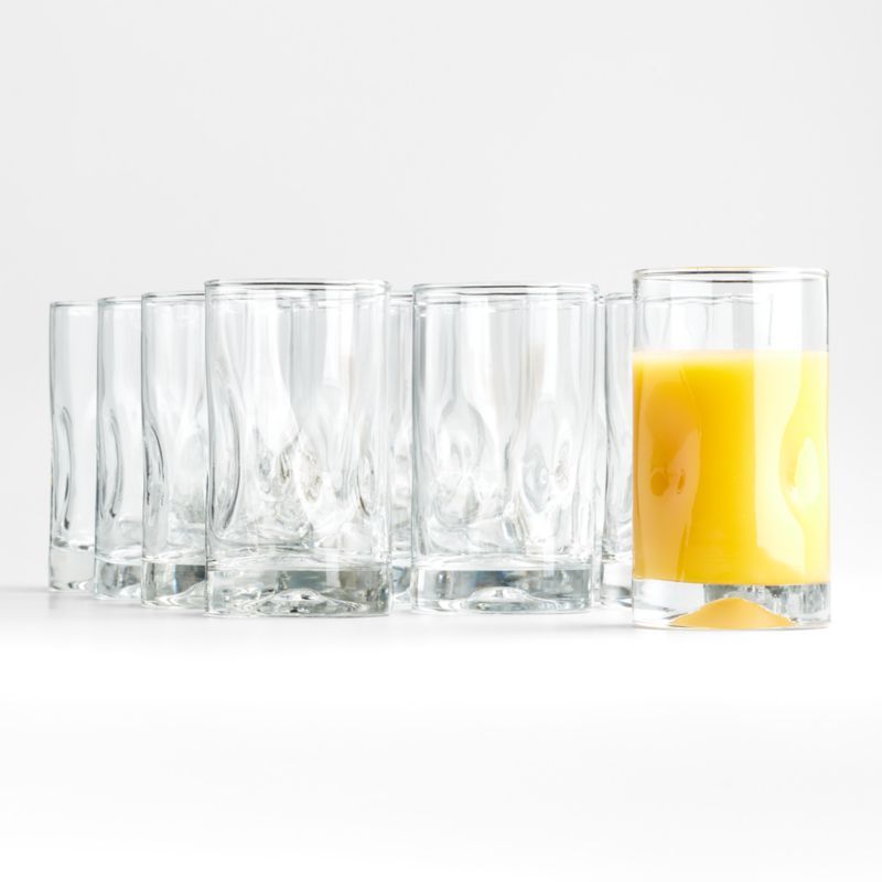 Impressions Juice Glasses, Set of 12 + Reviews | Crate & Barrel | Crate & Barrel