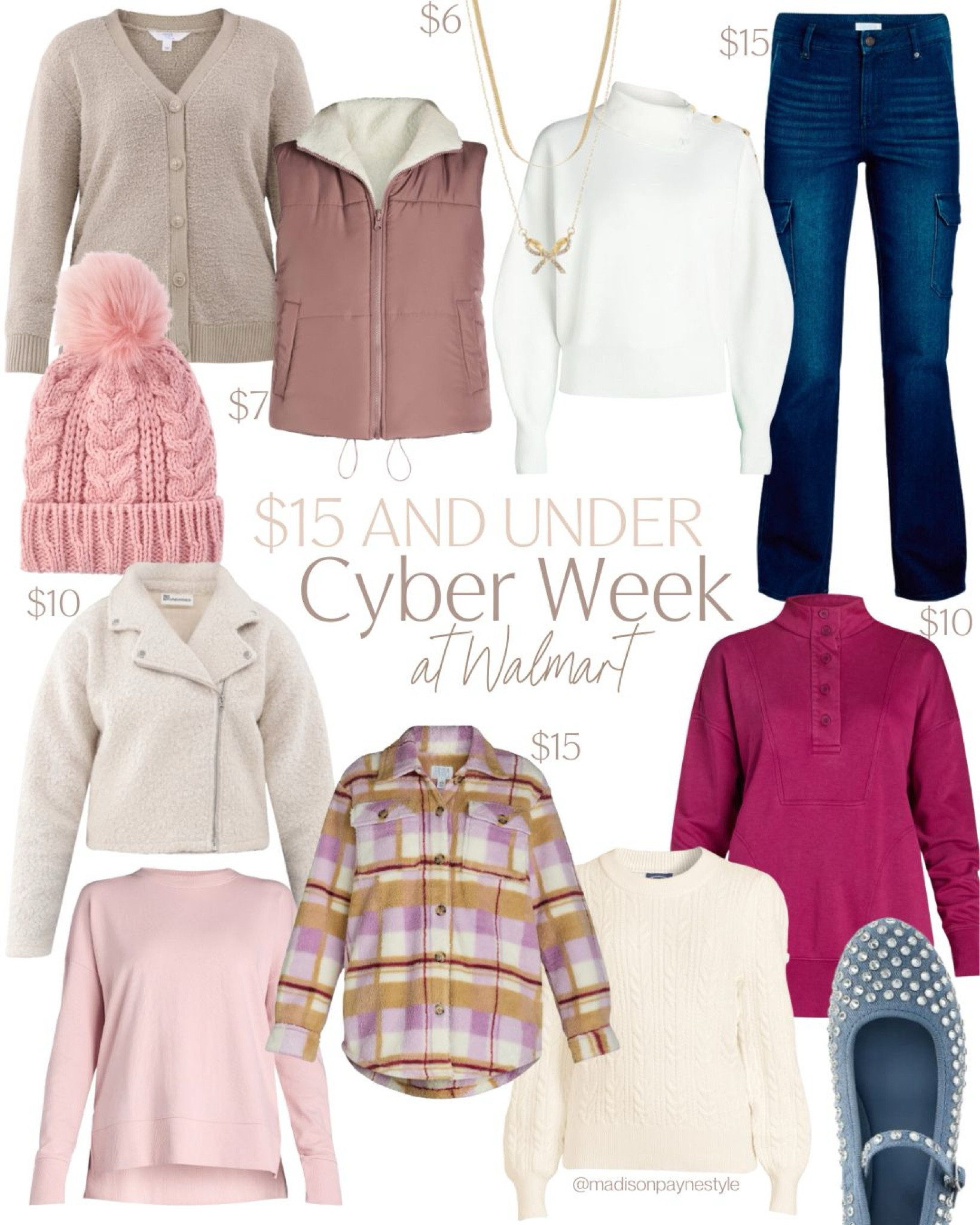 WALMART $15 and UNDER ✨ Cyber Week Deals! The sales continue at Walmart. Everything from home and electronics to beauty and fashion 

Walmart, Walmart sale, Walmart deals, Walmart cyber week, Walmart cyber week deals, cyber week sale, Walmart fashion, Walmart style, Walmart outfits, Madison Payne 

#LTKSeasonal #LTKSaleAlert #LTKFindsUnder50