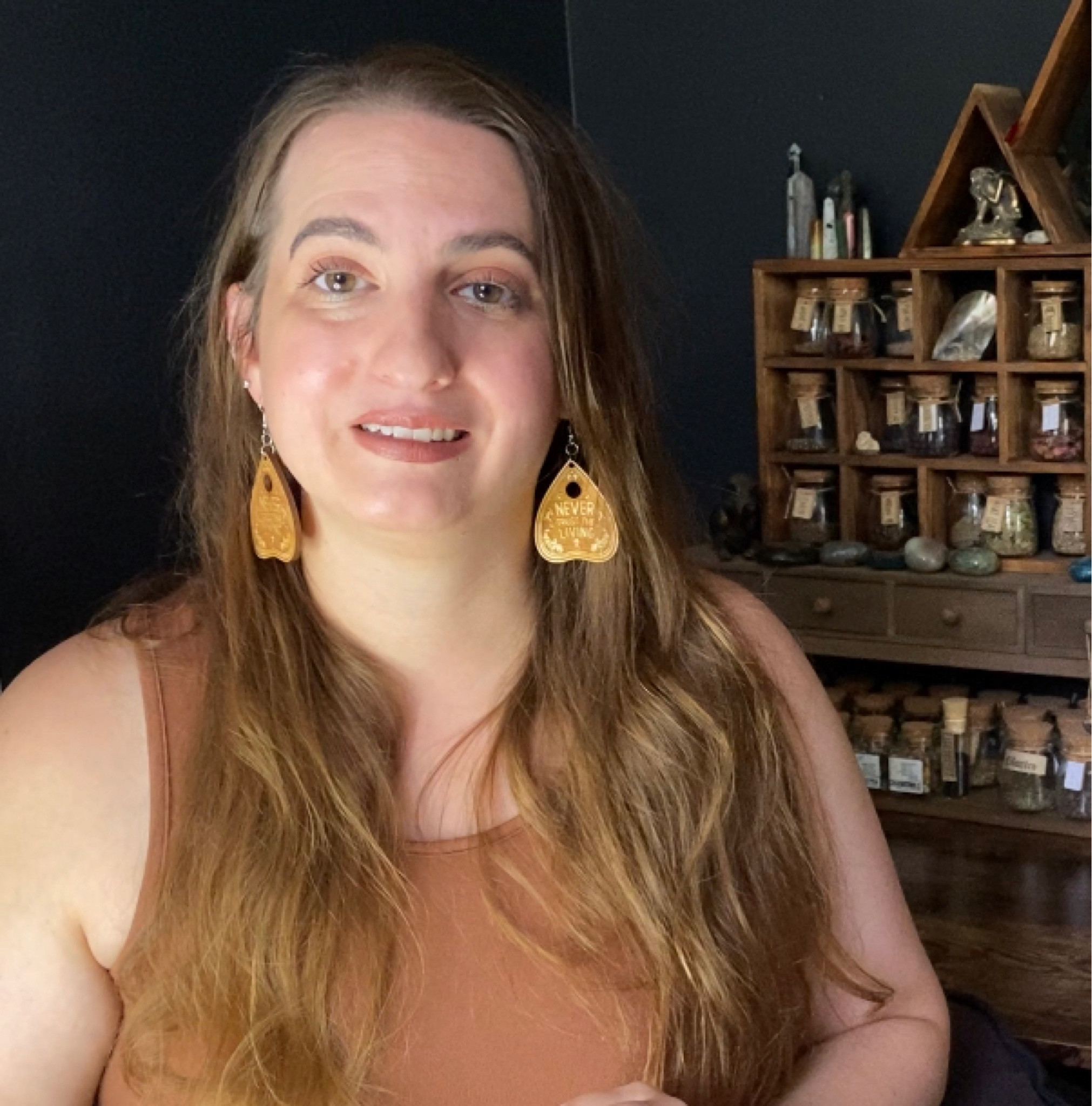 Never trust the living planchette earrings 

#LTKSeasonal #LTKfindsunder50 #LTKSale