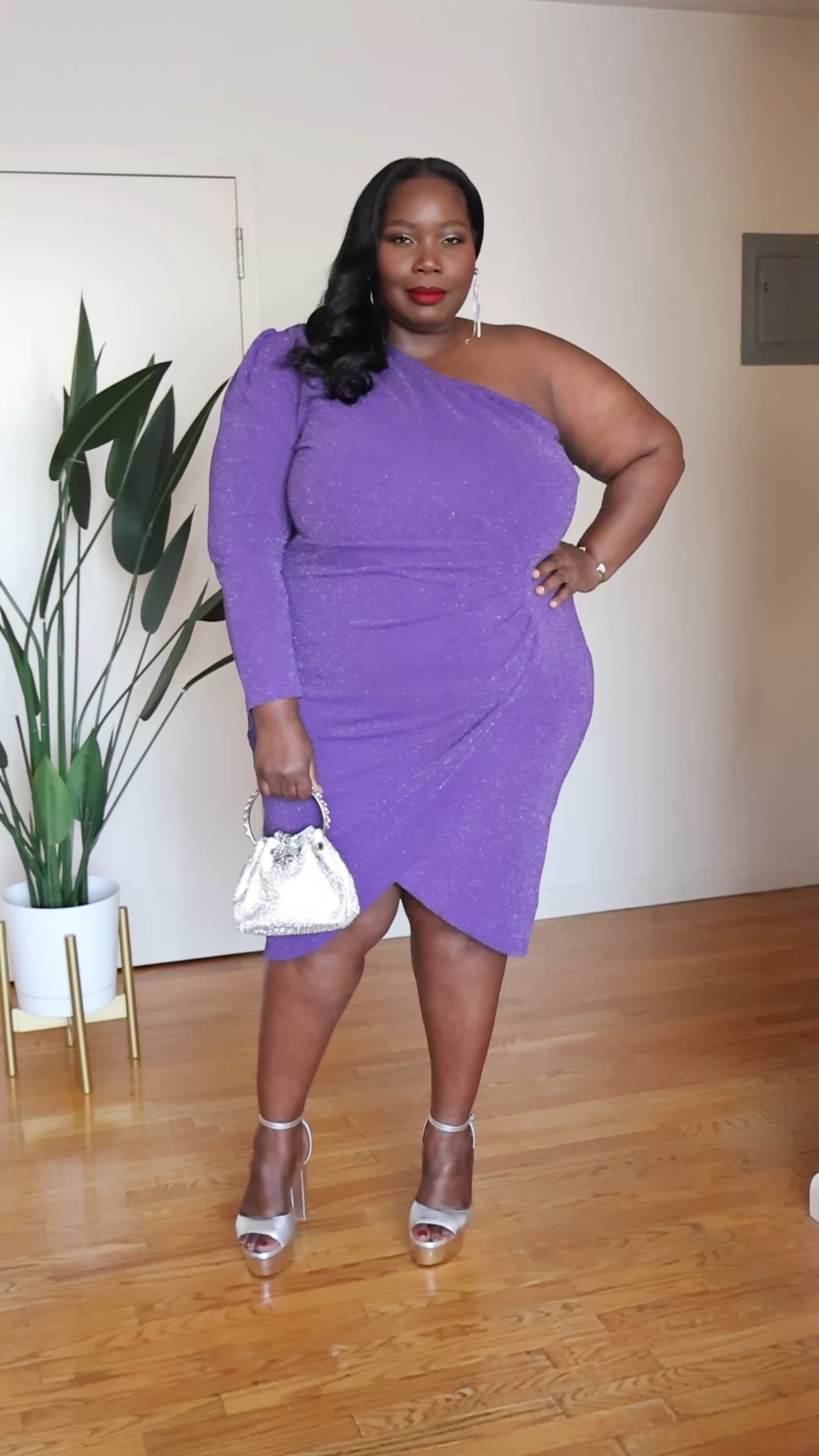 Found this purple one shoulder sparkle dress and thought it would be cute for a New Year’s Eve outfit. 

#LTKPlusSize #LTKMidsize #LTKHoliday
