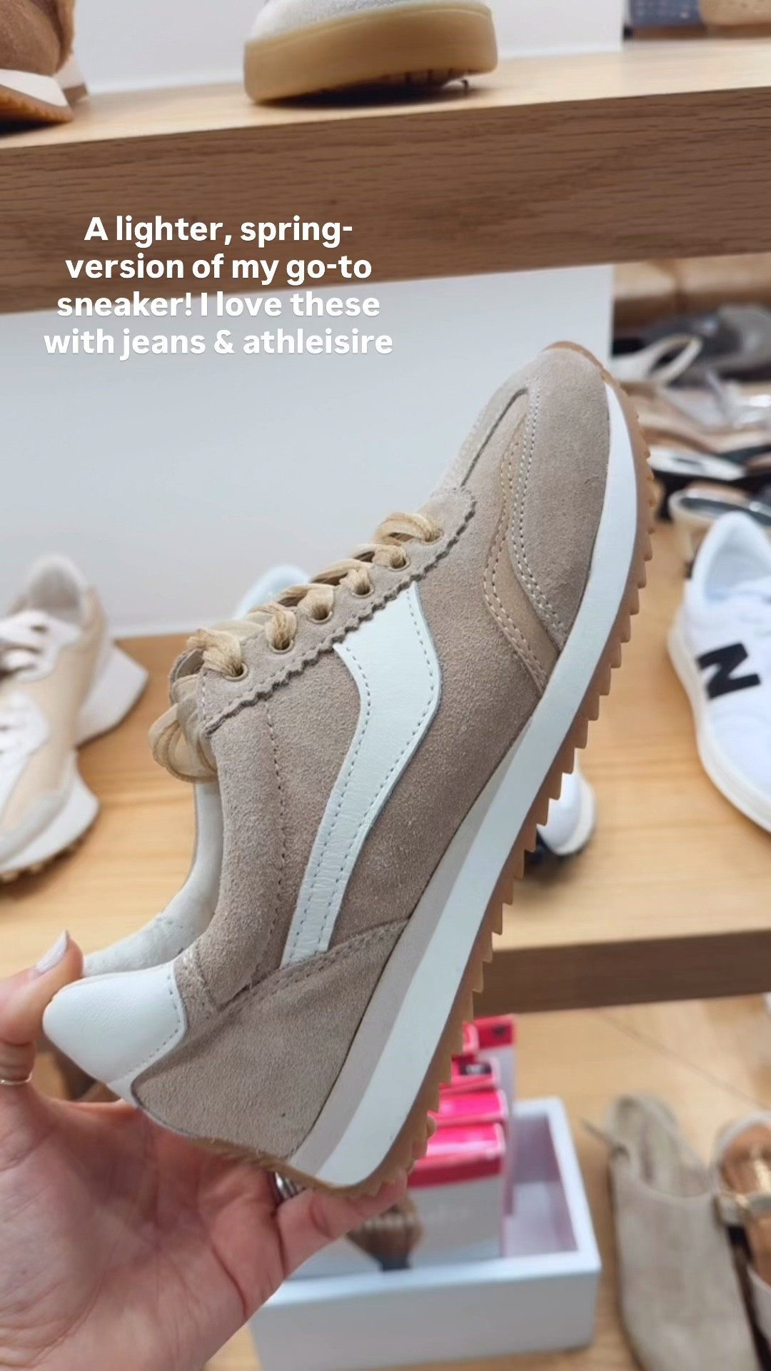 A lighter, spring version of my go-to sneaker! I love these with jeans & athleisure. 

#LTKootd #LTKOver40 #LTKActive