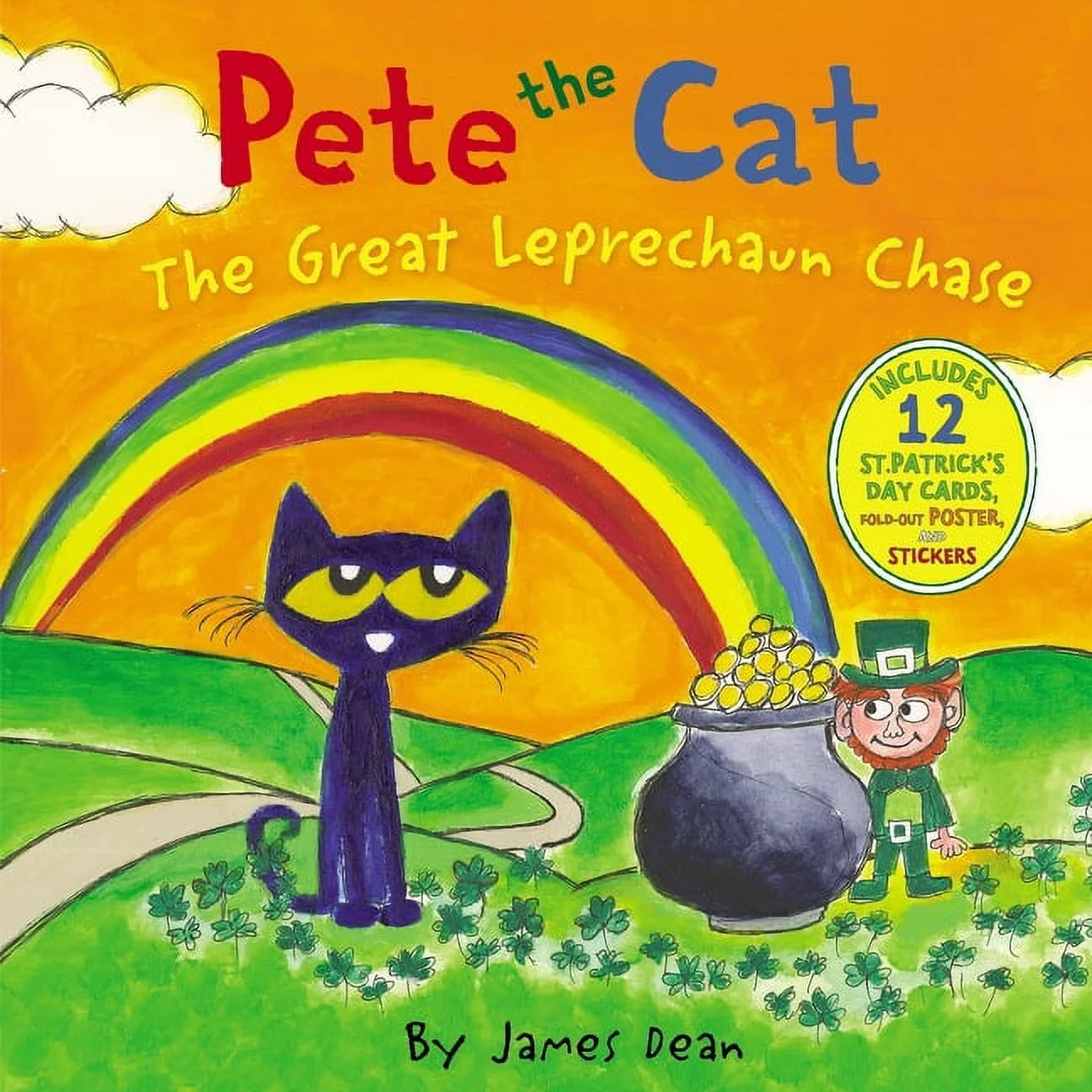 Pete the Cat: Pete the Cat: The Great Leprechaun Chase: Includes 12 St. Patrick's Day Cards, Fold... | Walmart (US)