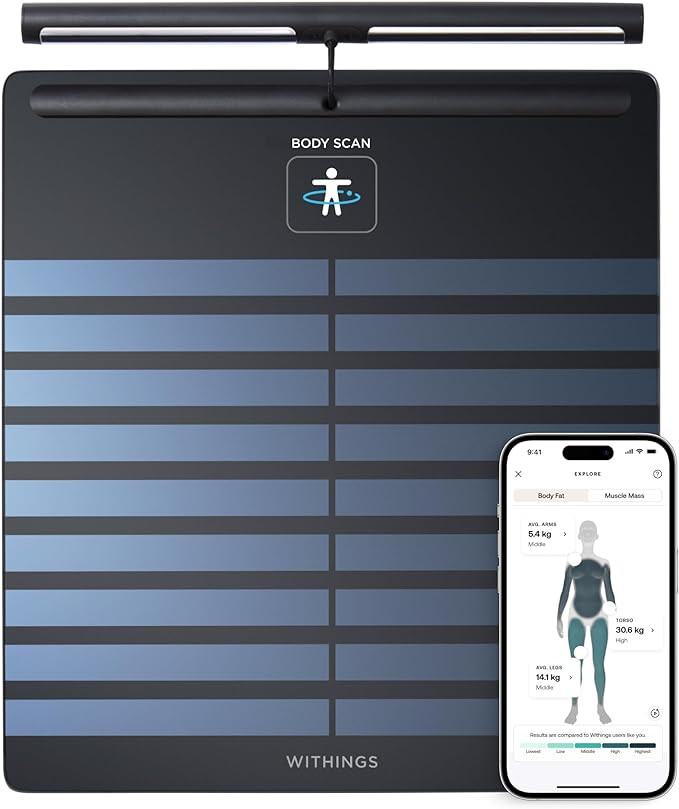 WITHINGS Smart Scales for Body Weight, FSA or HSA Eligible, Body Analysis, Fat Content, Muscle Ma... | Amazon (US)
