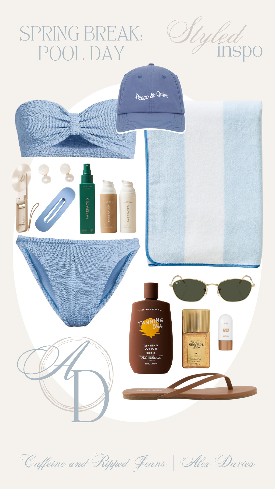 // spring break pool day // pool vacation // beach vacation outfit inspo // 

 #LTKgrwm #LTKootd #LTKSwim